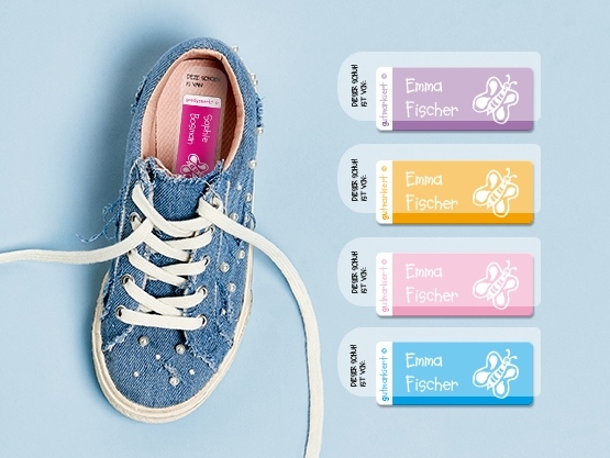 Schuh-Etiketten