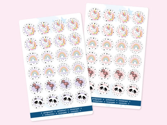 Runde Bügeletiketten