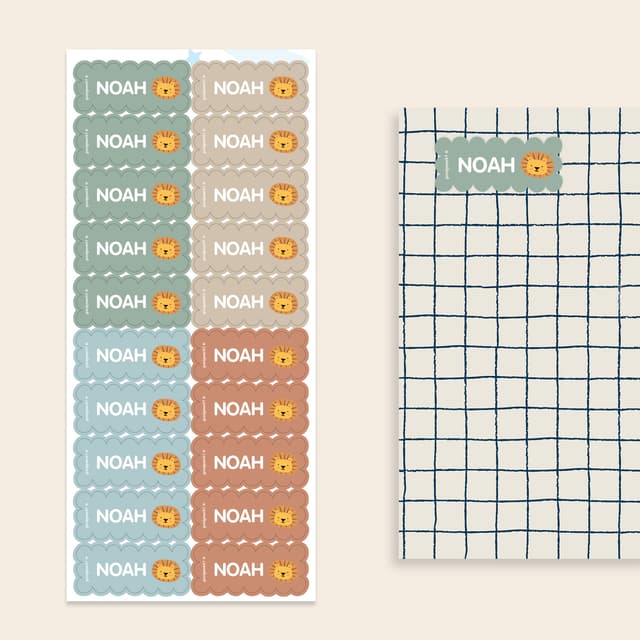 Wave Namensaufkleber