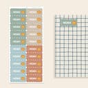 Wave Namensaufkleber