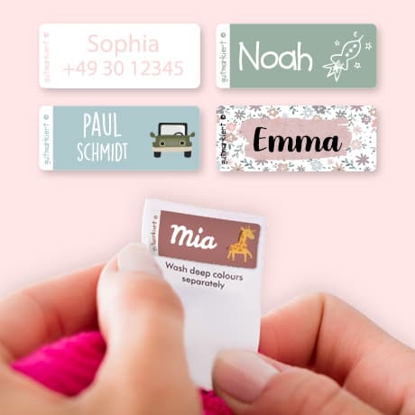 Anleitung für Kleidungsaufkleber