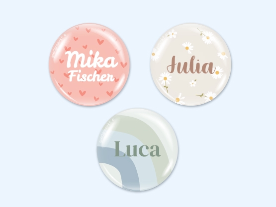 Runde Doming Design Aufkleber