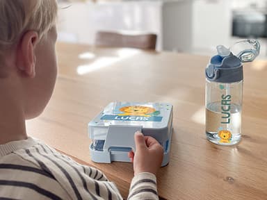 Trinkflasche mit Namen Thema