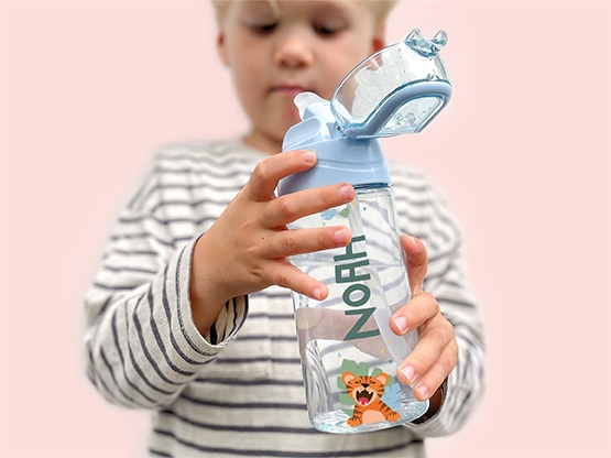 Trinkflasche mit Namen Thema