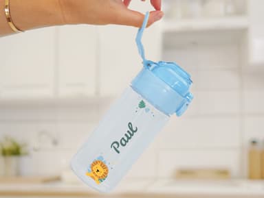 Trinkflasche mit Namen Thema