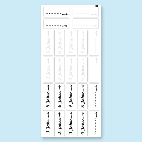 Messlatten Aufkleber