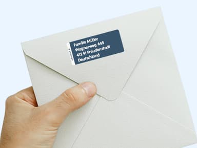 Große Namensaufkleber