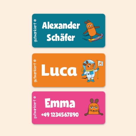 Die Maus Textilaufkleber