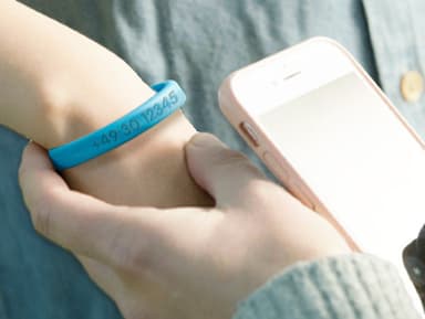 SOS Armband Kind - schmal