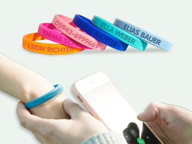 SOS Armband Kind - schmal